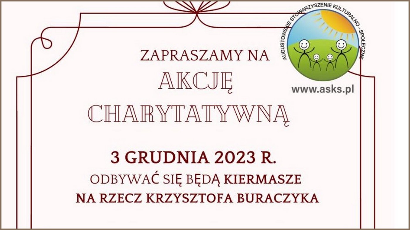 Akcja charytatywna na rzecz Krzysztofa Buraczyka